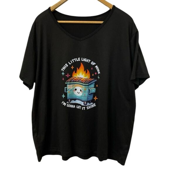 This Little Light of Mine I'm Gonna Let It Shine Womens 3XL Lightweight T-Shirt - Picture 1 of 7